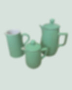 Vintage Lovatts England Pale Green Kitchenware Set – 3 Piece Langley Ware Style