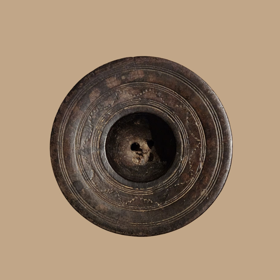 Antique Wooden Agricultural Seed Spreader Bijni Original Old