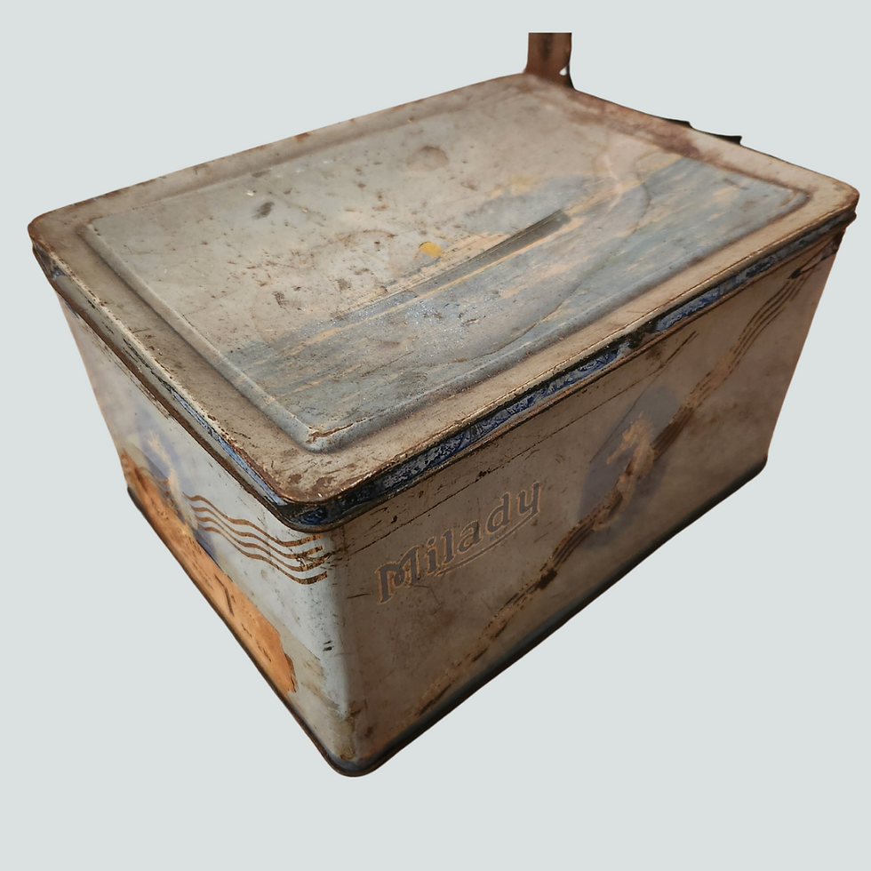 Vintage Milady Coffee Tin – Walter L. Ltd., Blackpool (Mid-20th Century)