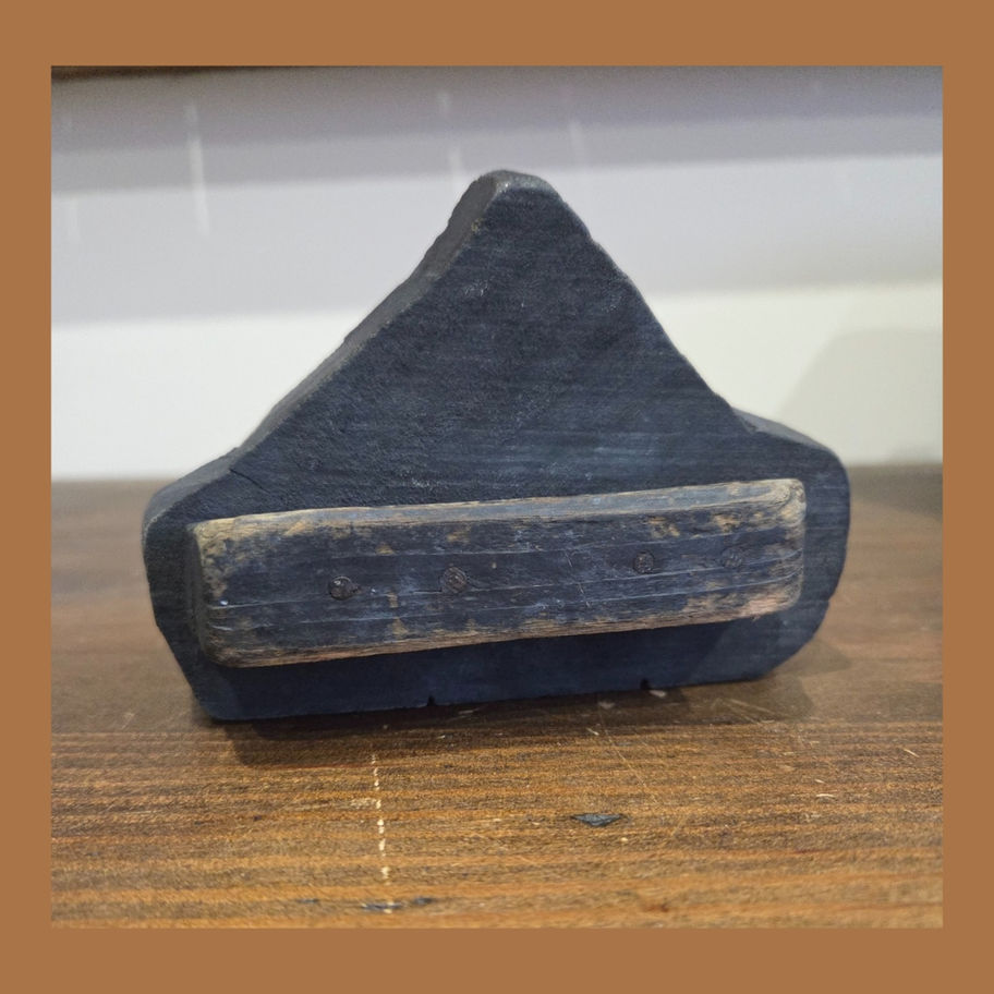 Antique Indian Wooden Textile Printing Block – Paisley Motif, c.1880–1920