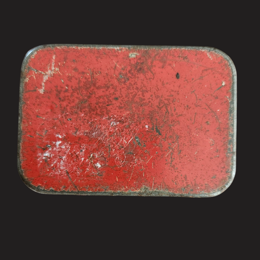 Vintage 1930s Brooke Bond Beef Cubes Tin Red Advertising Kitchen Storage