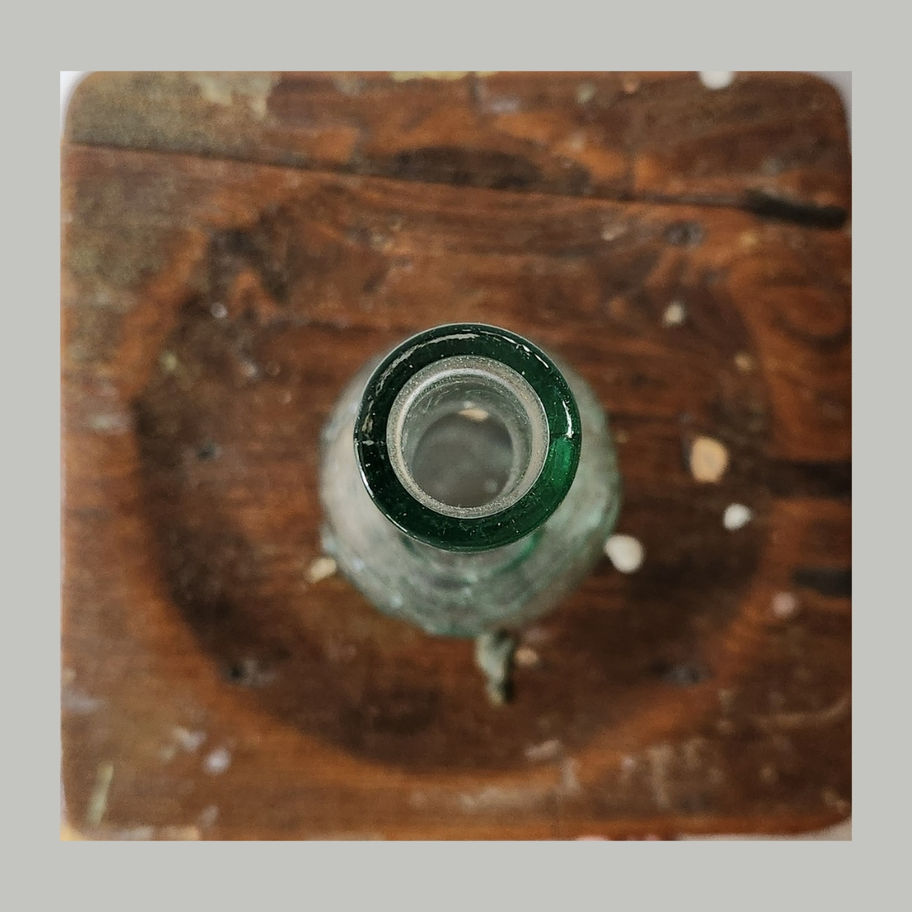 Vintage AM Embossed Glass Wine Dispenser with Brass Tap c.1960s–1980s