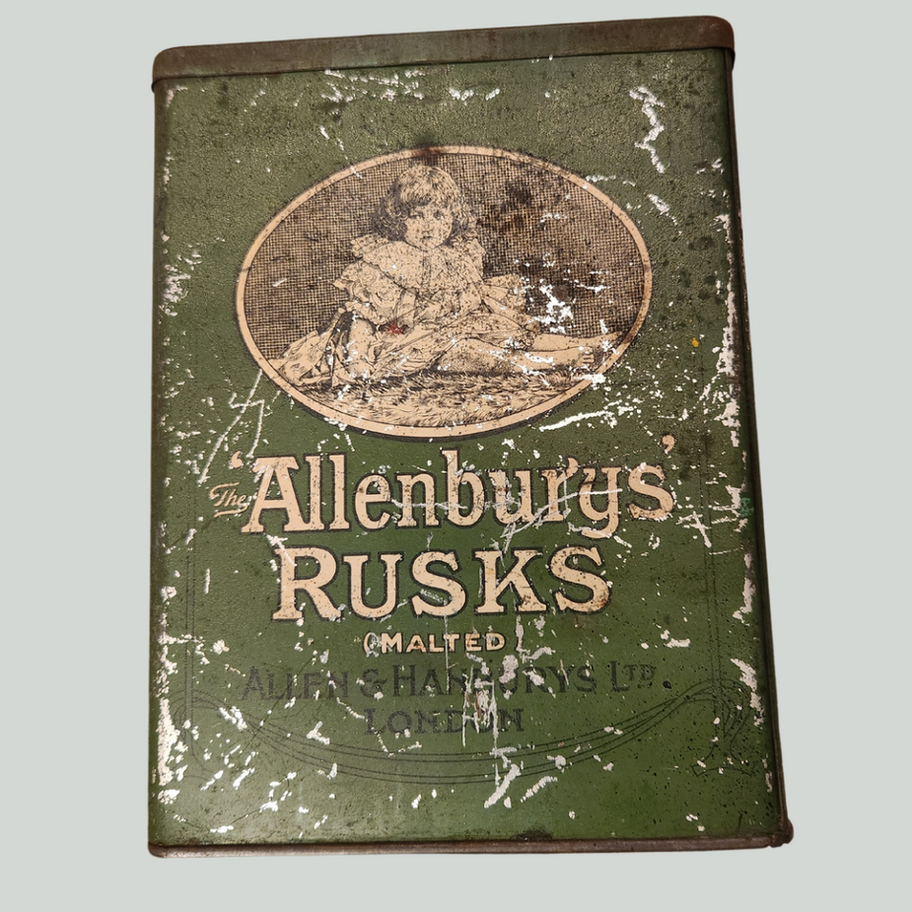 Vintage Allenburys Rusks (Malted) Tin by Allen & Hanburys, London