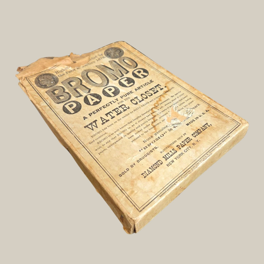 Vintage Bromo Paper Box c.1935 Diamond Mills Paper Company NY
