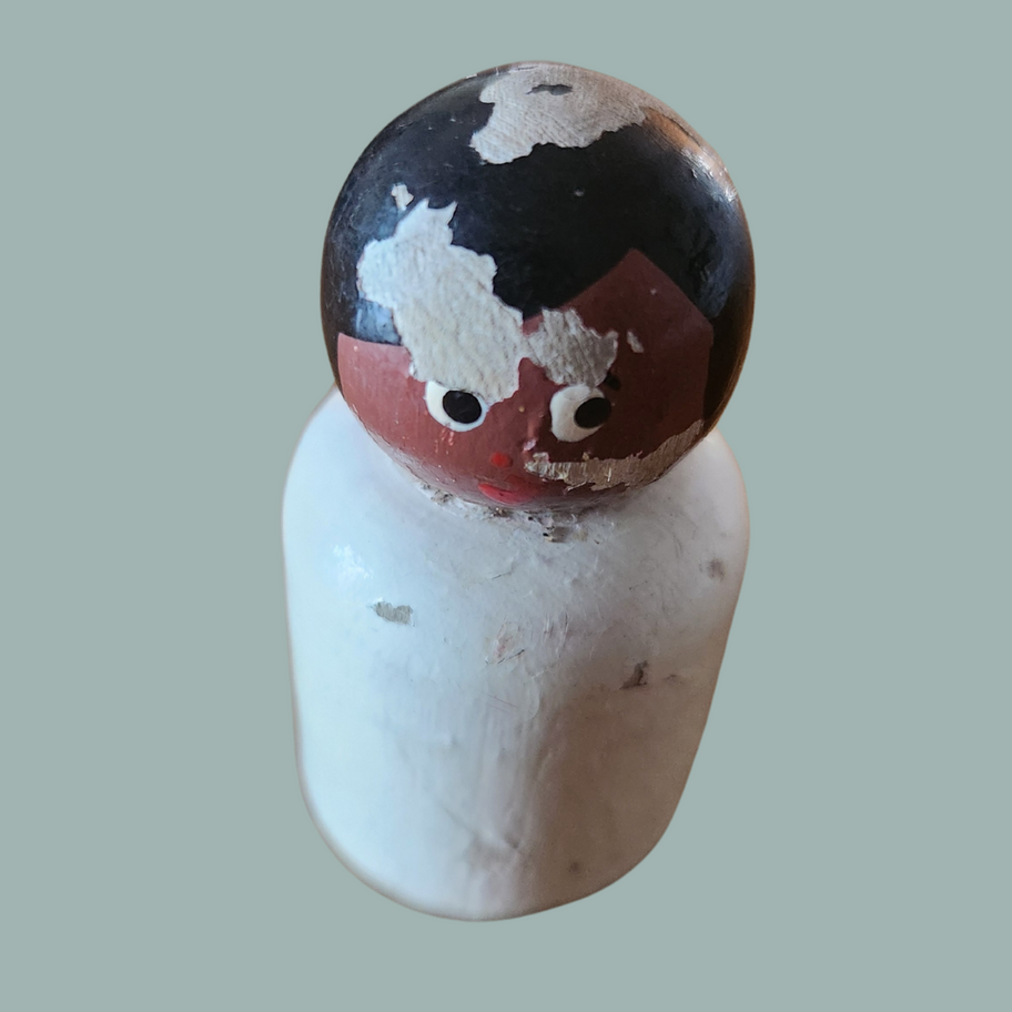 Vintage Fisher-Price Wooden Peg People – 1960s