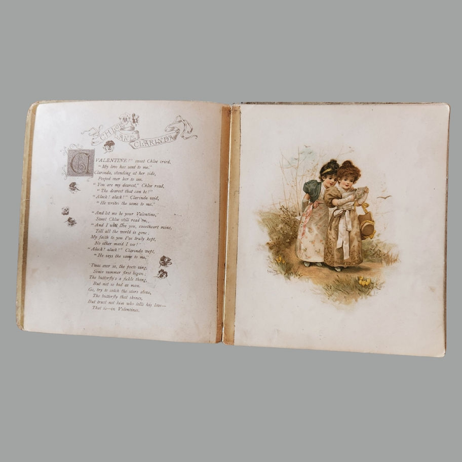 Antique Victorian Illustrated Gift Book Sing a Merry Madrigal (c.1880s–1890s)