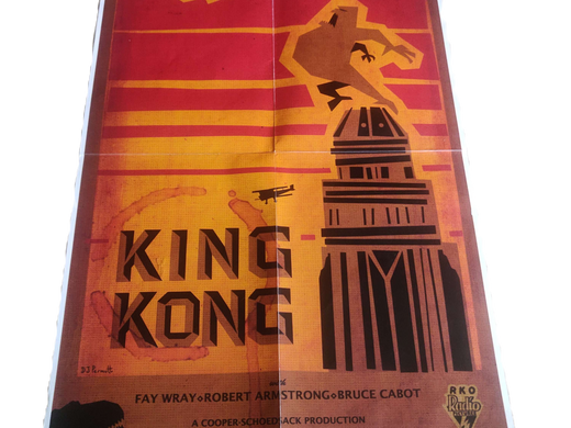 King Kong Reproduction Poster: A Vintage Tribute to a Cinematic Legend