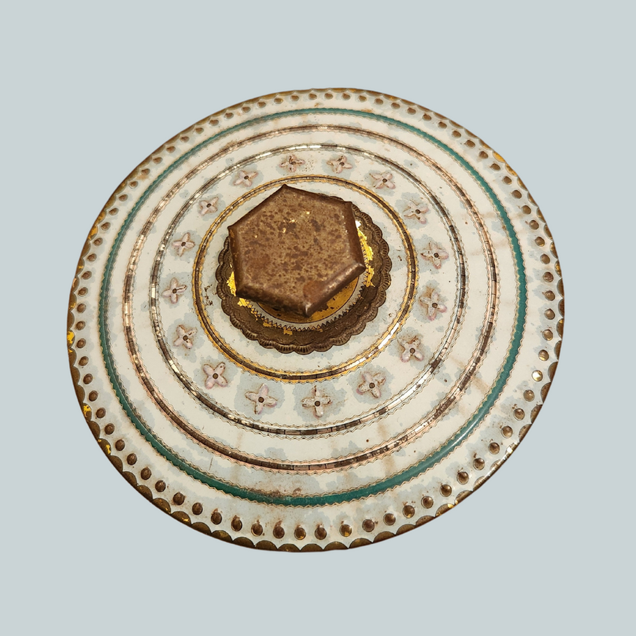 Vintage Baret Ware No. 64 Summer Flower Tin