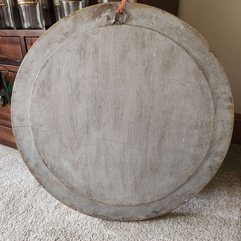 Vintage Mirror Convex glass Rococo Style Frame