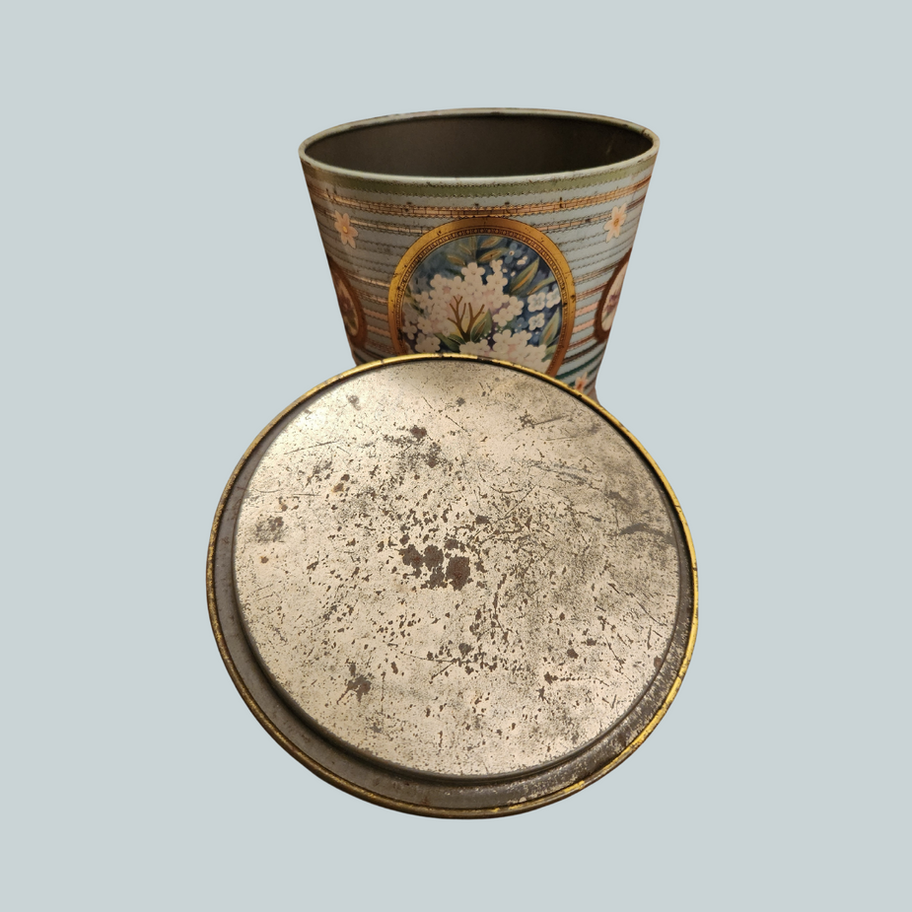 Vintage Baret Ware No. 64 Summer Flower Tin