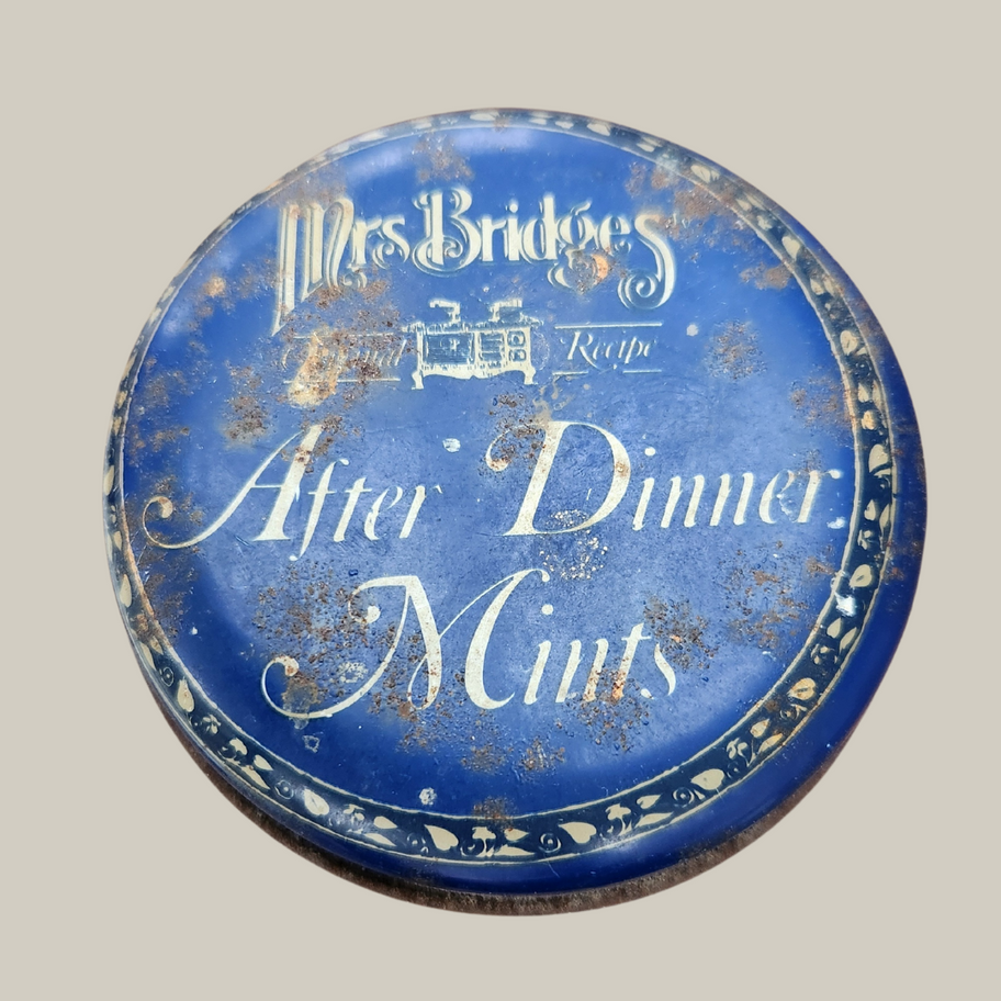 Vintage Mrs Bridges After Dinner Mints Tin Early 1900s