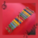 Vintage Rainbow Metal Xylophone with Wooden Frame and Mallet