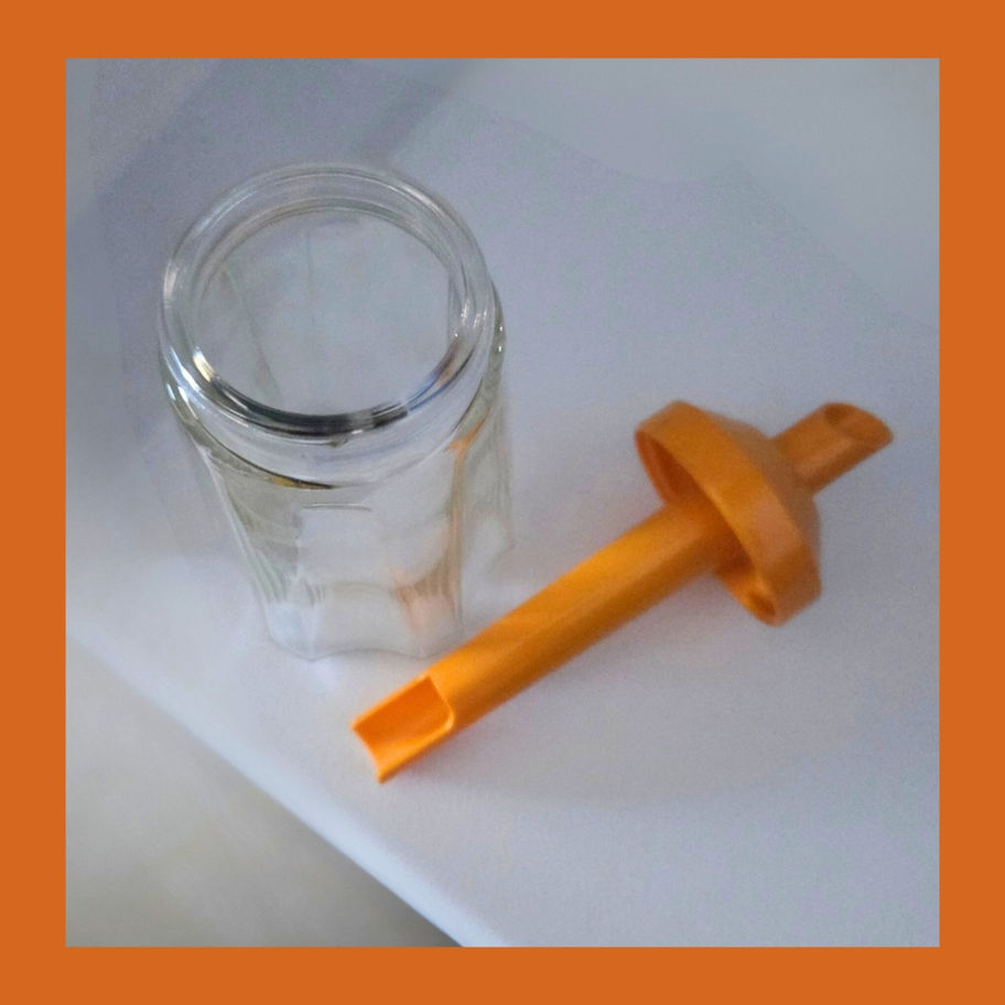Vintage STOHA Glass Sugar Shaker – Retro German Kitchenalia