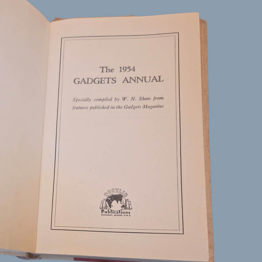 1954 Mammoth Gadgets Annual – Vintage DIY Projects Book | 400 Homemade Gadgets