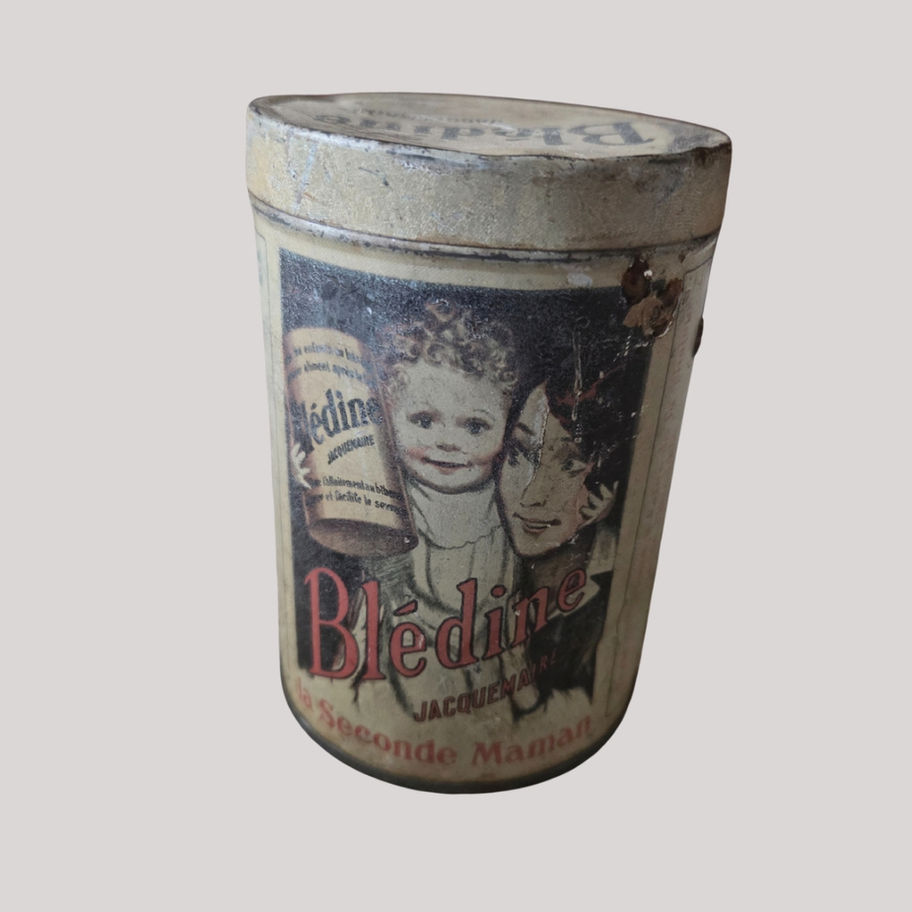 Antique French Blédine Tin by Jacquemaire – Early 20th Century