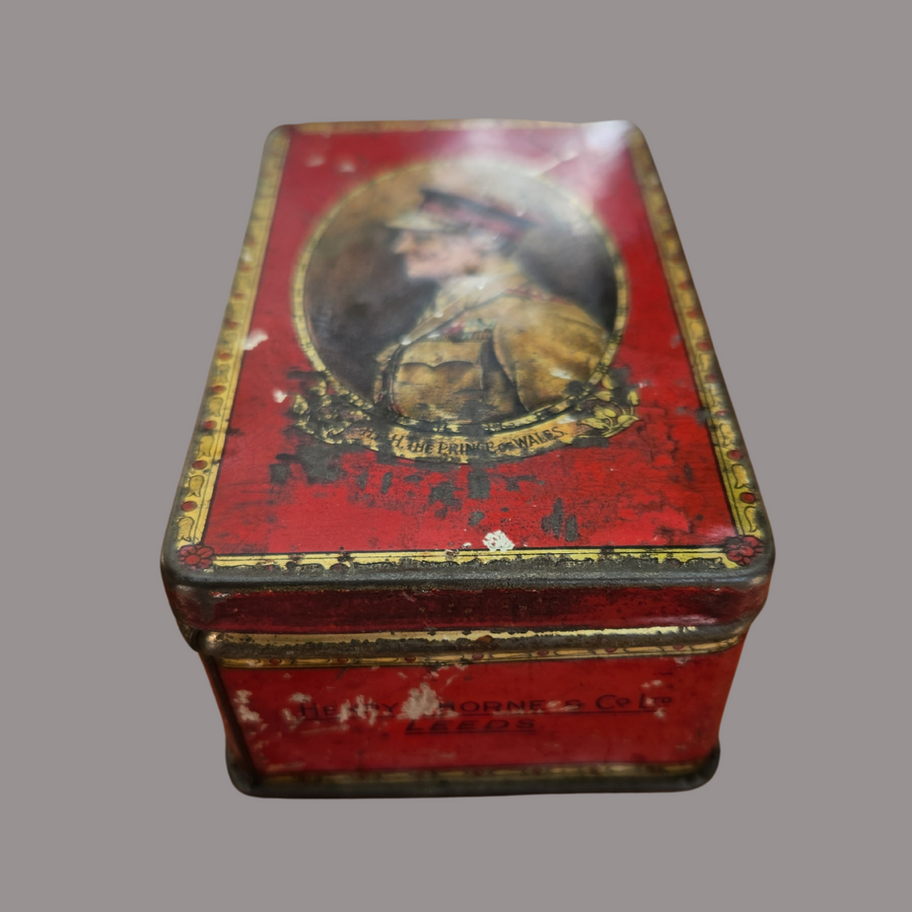 Vintage Thornton's Toffee Tin H.R.H. The Prince of Wales – Early 20th Century