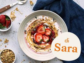 Porridge alle fragole ricco di proteine