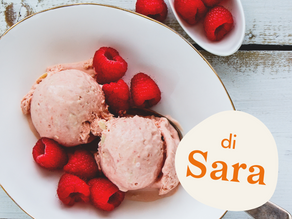 Sara's Gelato alla banana e lamponi