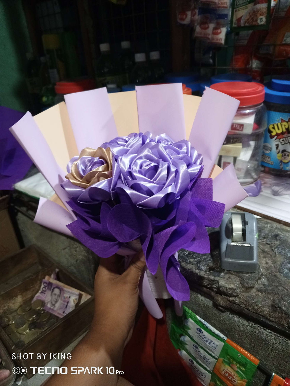 Thumbnail: 4pcs Satin Flower 