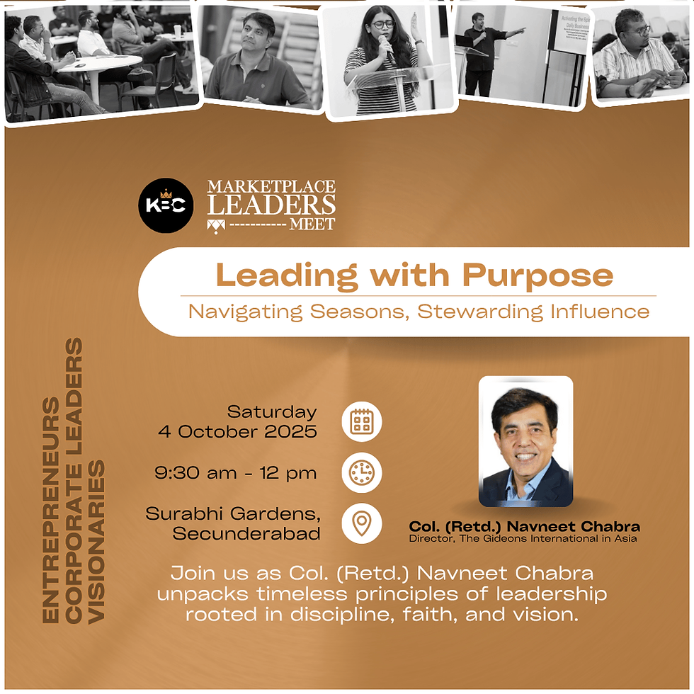 Leading with Purpose: Navigating Seasons, Stewarding Influence