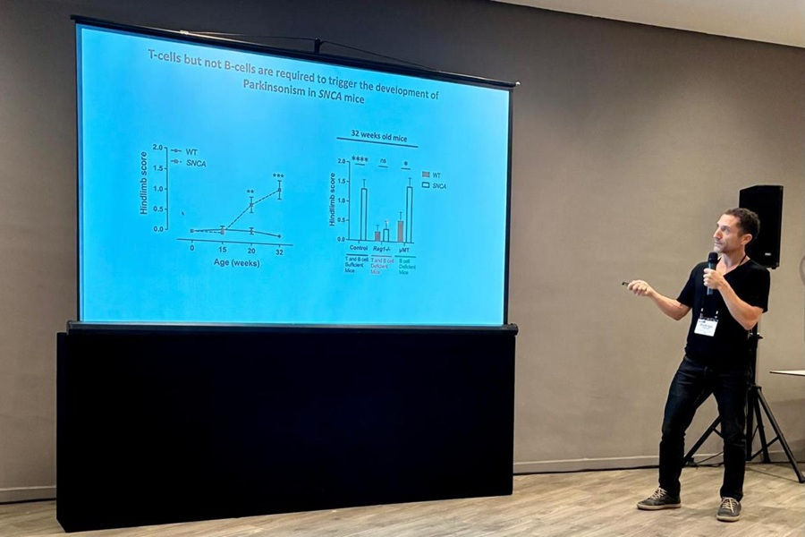 Investigador del Centro Ciencia & Vida presenta avances sobre relación entre sistema inmune y enfermedad de Parkinson