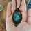 Miniature : Collier long Talisman labradorite ovale