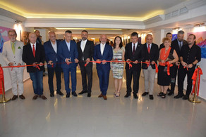 The opening ceremony of my solo exhibition