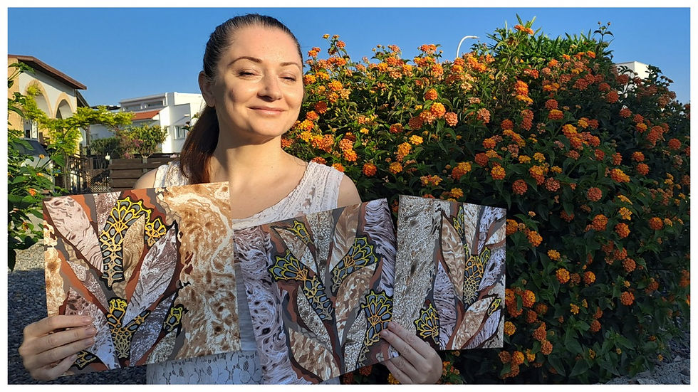 Earthy tones botanical paintings