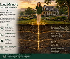 Energetic balancing for the land beneath and around your home.  
Supports properties affected by geopathic stress, emotional residue, or historical imprinting. Restores harmony to the land so the home can stabilize and thrive.