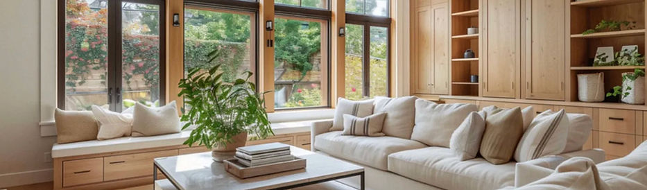living room calm and peaceful after a house cleansing