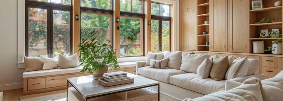 living room calm and peaceful after a house cleansing