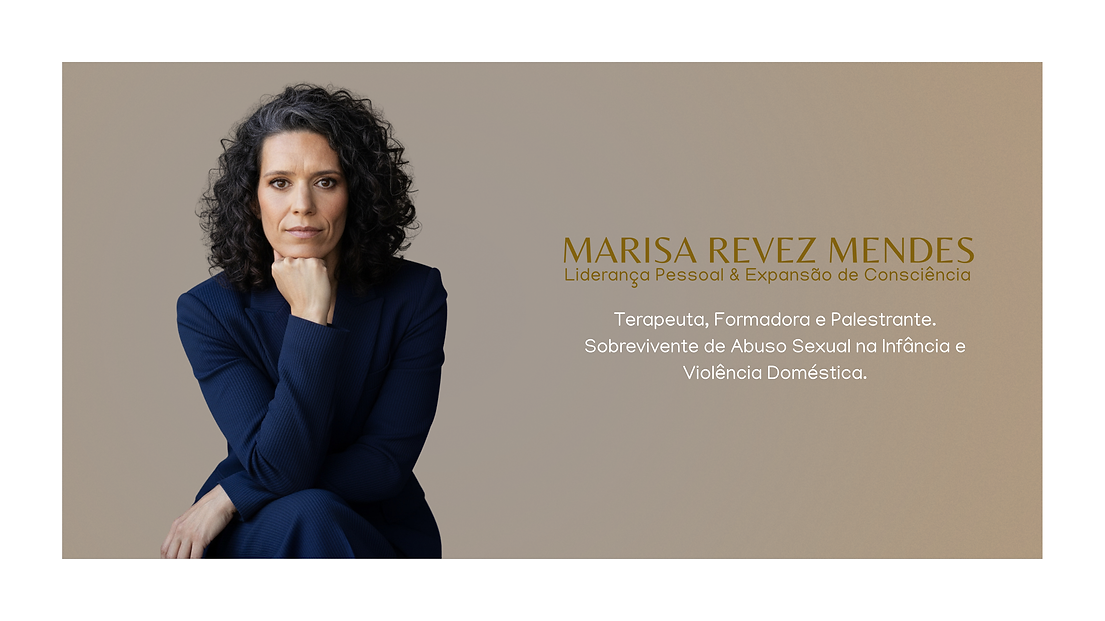 Marisa Revez Mendes, sobrevivente, terapeuta, formadora e palestrante de Liderança Pessoal, Expansão de Consciência, Abuso Sexual na Infância, violência doméstica e relacionamentos abusivos, em retrato profissional.