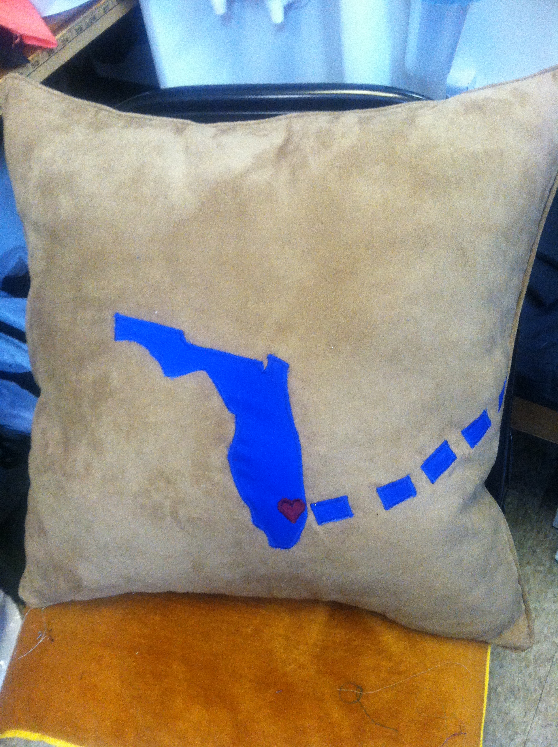 Hand-made Welcome-Home Throw Pillow