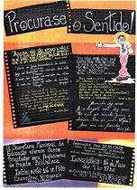 Cartaz do curso "Procura-se o sentido" de Jeff Vasques e João Mendes