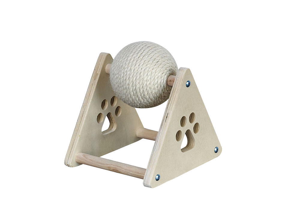 Thumbnail: Quapas! Cat scratching white jute ball L