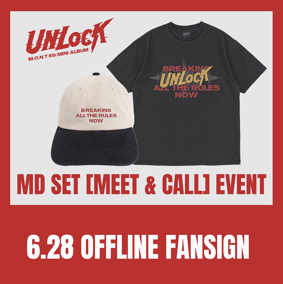 섬네일: 6.28 M.O.N.T 6th Mini Album UNLOCK MD SET RELEASE  [MEET & CALL]  EVENT