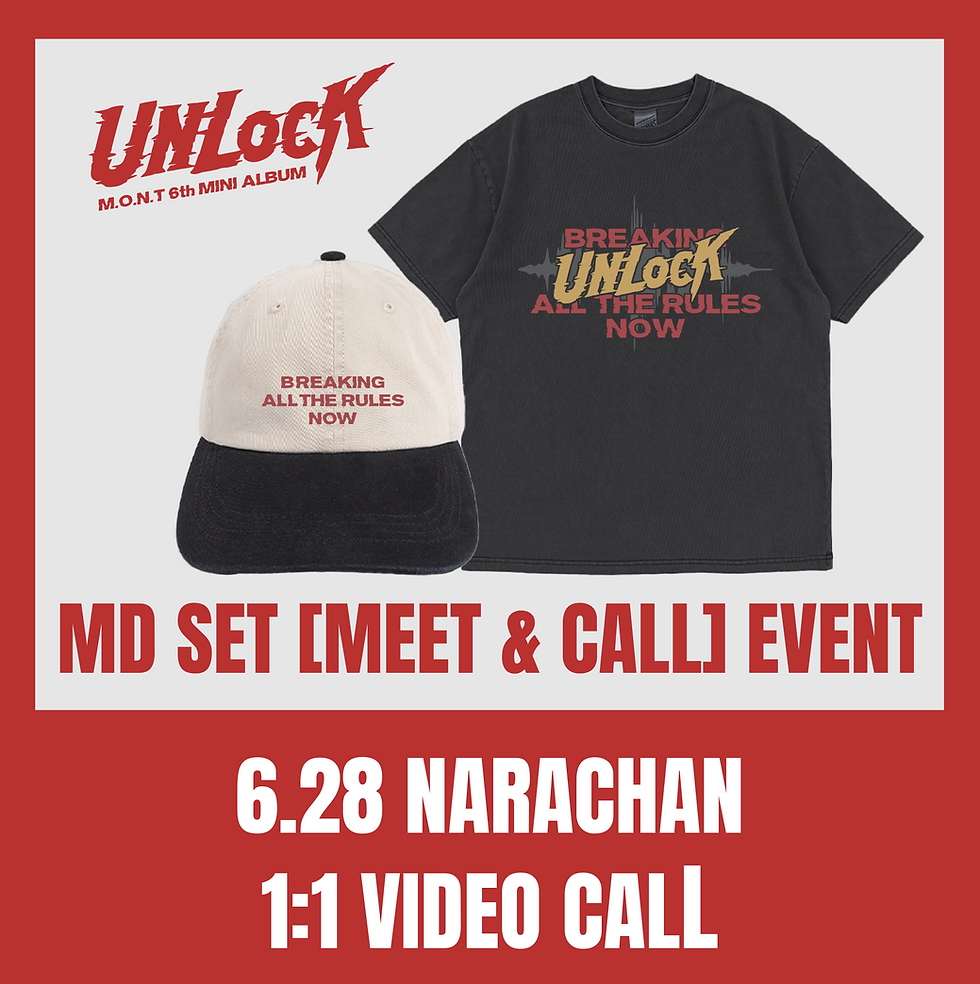 섬네일: 6.28 M.O.N.T 6th Mini Album UNLOCK MD SET RELEASE  [MEET & CALL]  EVENT