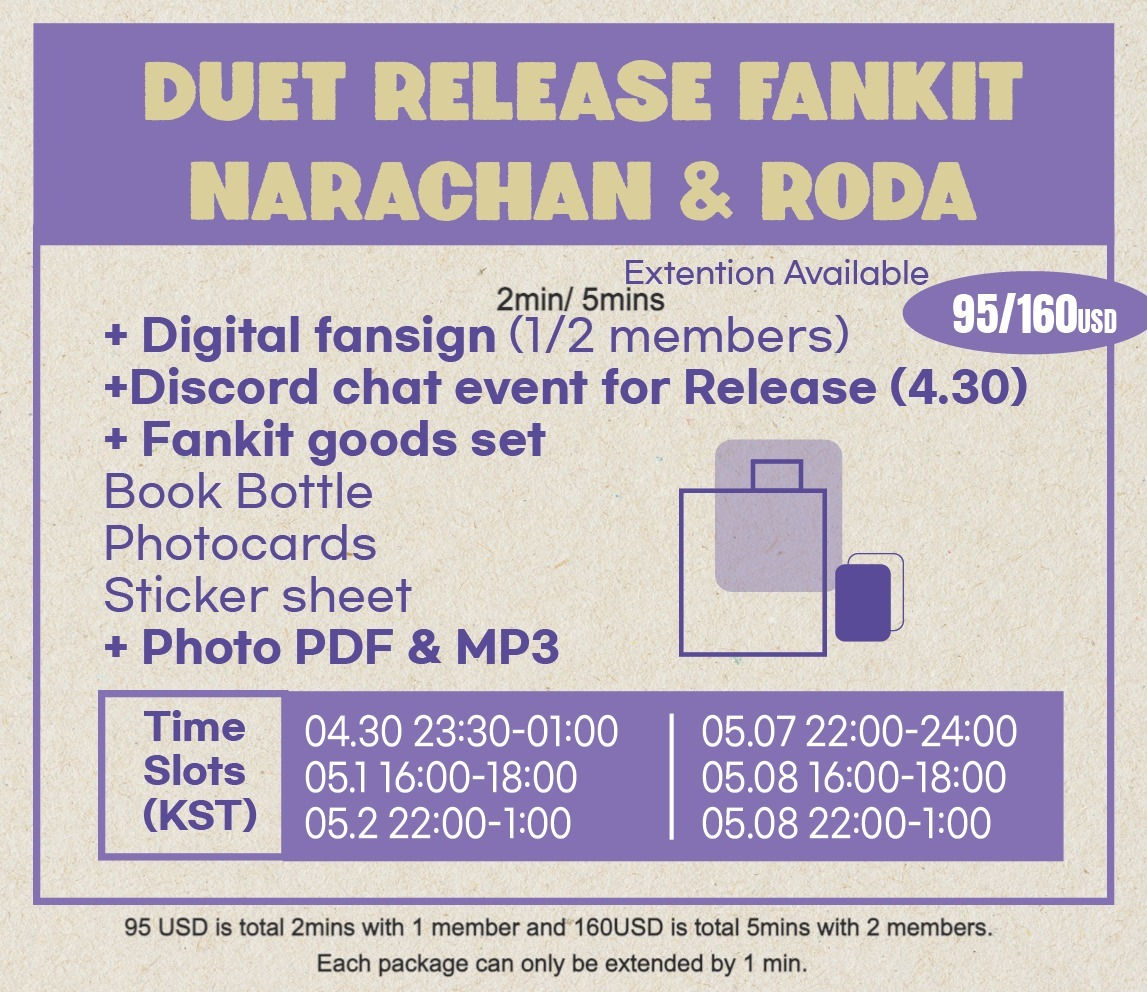 DUET release Fankit (NARACHAN , RODA D.F)