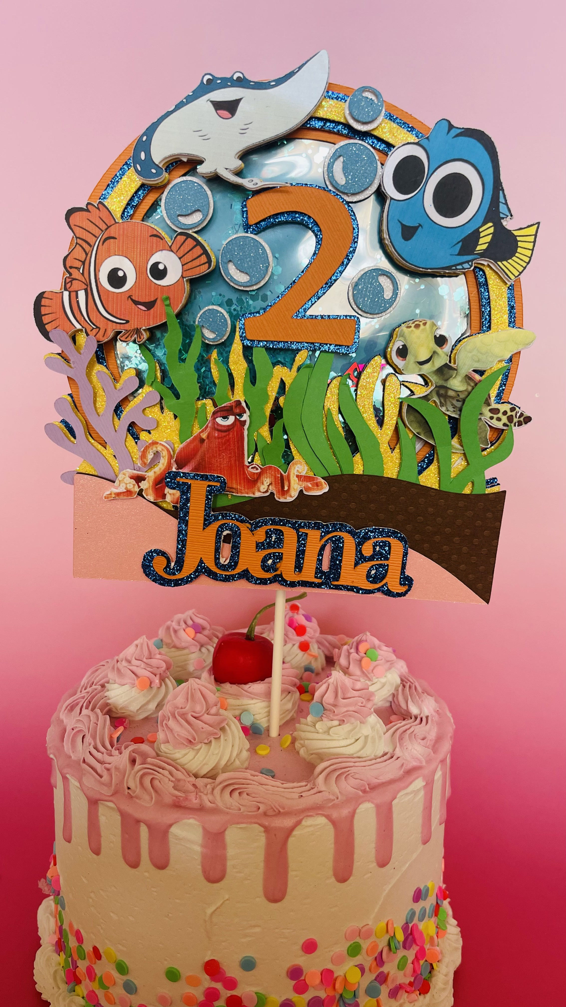 Finding Dory and Nemo party supplies featuring vibrant ocean-themed decorations with Dory, Nemo, and friends, perfect for an