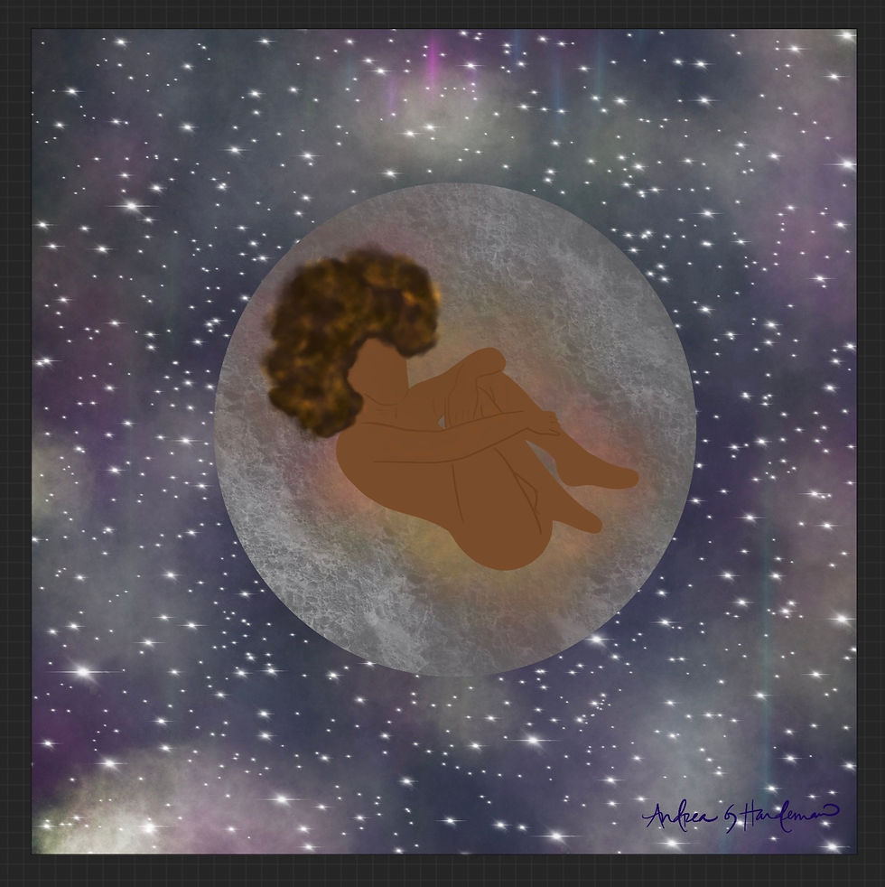 "Stay Wild, Moon Child" - digital art print