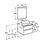 Miniatura: Pack THE GAP 2 Gavetas 600M Branco BRL
