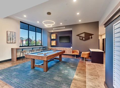State of the art clubhouse with table games.