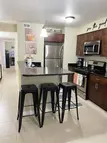 Kitchenette with stools