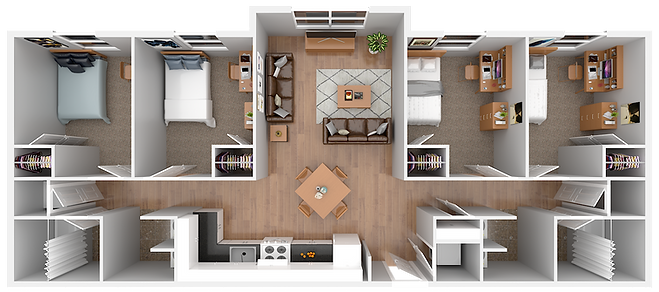 College Station Four Bedroom Suite - Abington Penn State Housing