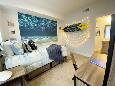 private student housing bedroom