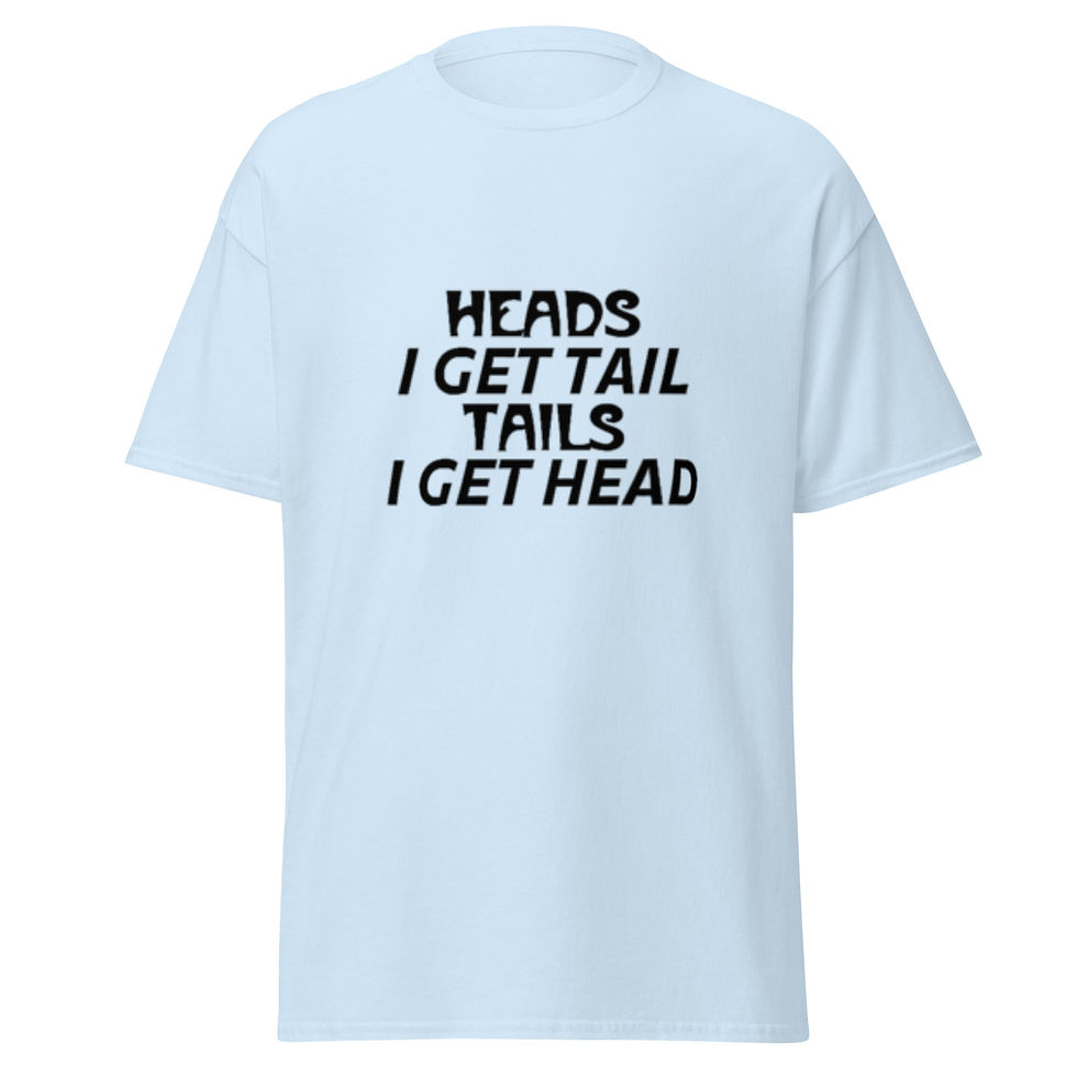 Miniaturbild: Men's classic tee - Heads I Get Tail, Tails I Get head
