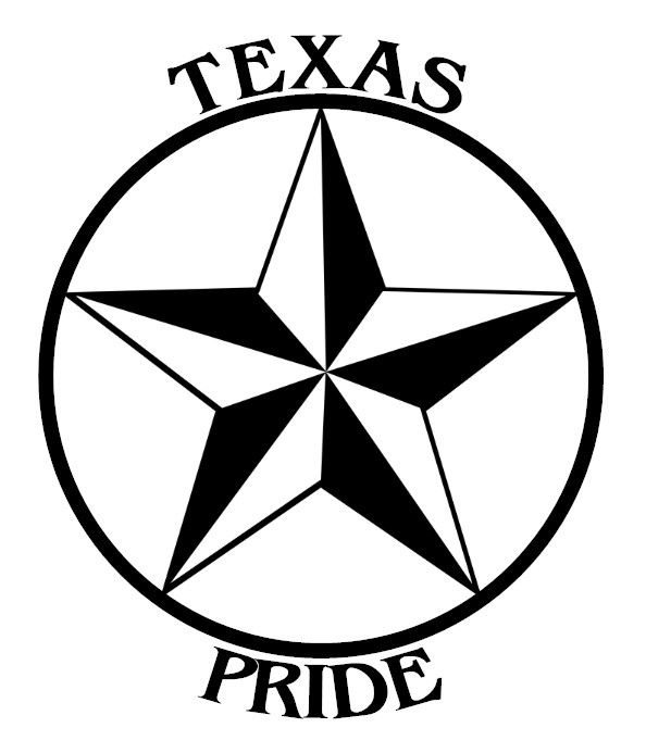 Miniature : Texas Pride Star Decal