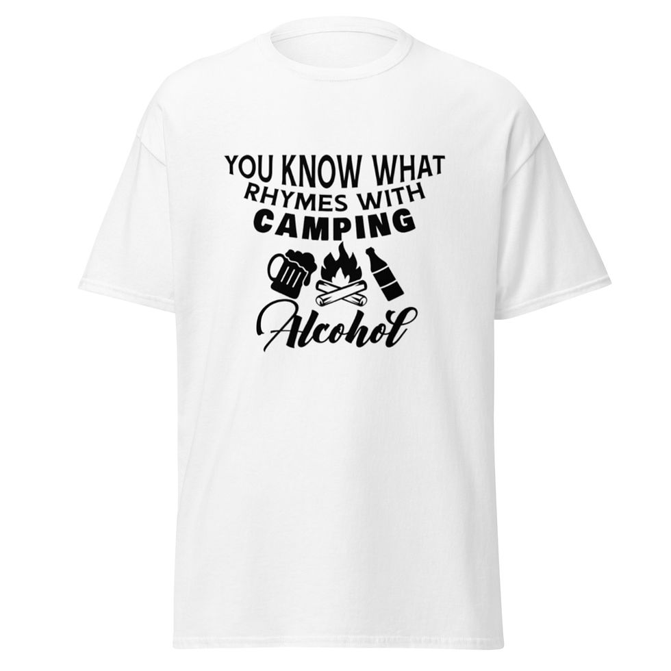 縮圖：Men's classic tee - You Know What Rhymes With Camping - Alcohol