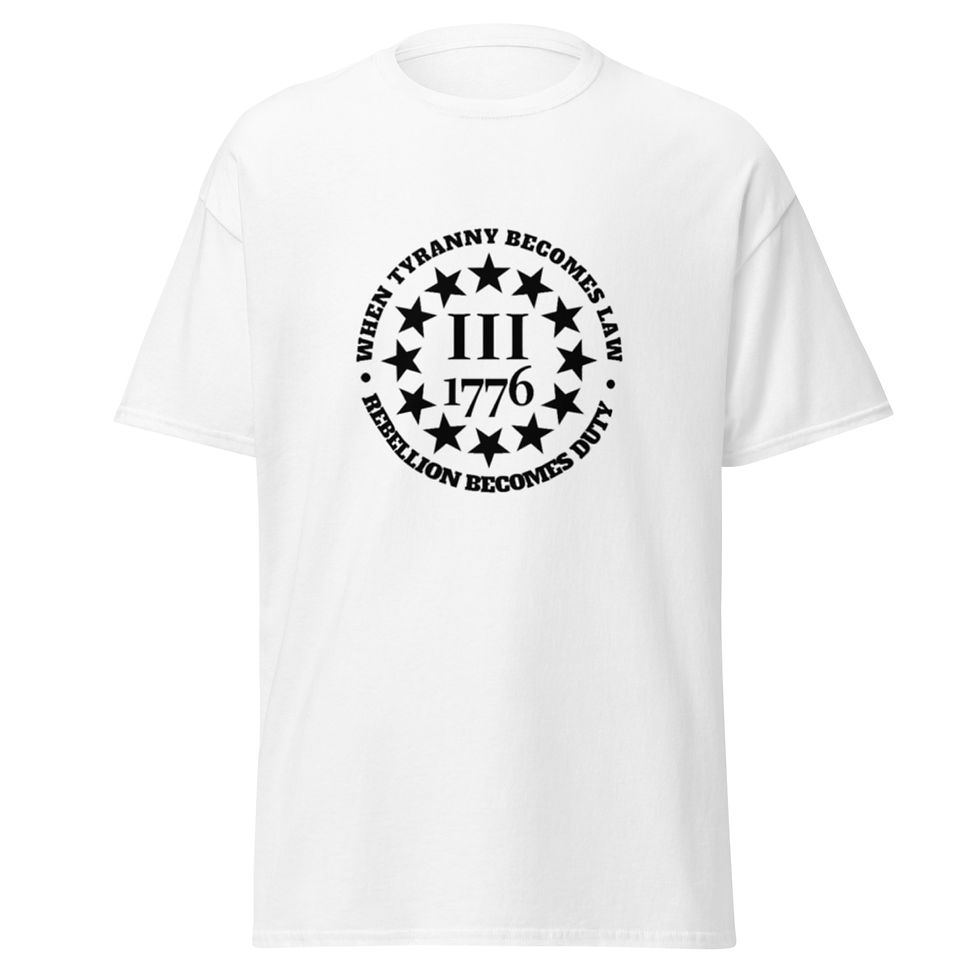 Hình thu nhỏ: Men's classic tee When Tyranny Becomes Law