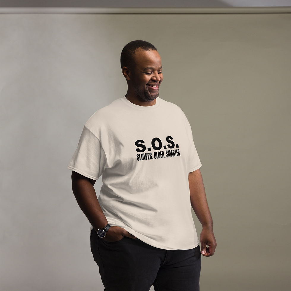 Miniaturbild: Men's classic tee - Slower Older Smarter